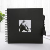 10 inch DIY Scrapbook Valentines Day Gifts Wedding Guest Book Craft Paper Anniversary Travel Memory Scrapbooking Photo Album(Black)