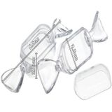 10 PCS/Set Transparent Creative Candy Box Small Candy-shaped Mini Plastic Box(Clear)