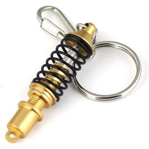 Shock Absorber Keychain Key Ring Holder(Gold)