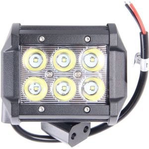18W CREE 6 LED White Light Condenser Engineering Lamp / Waterproof IP67 SUVs Light  DC 10-30V(Black)
