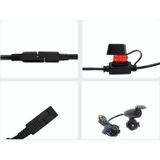 Motorcycle USB Charger with Waterproof  Cover Switch Control (Red Light)