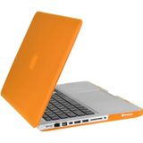 ENKAY for Macbook Pro 13.3 inch (US Version) / A1278 Hat-Prince 3 in 1 Frosted Hard Shell Plastic Protective Case with Keyboard Guard & Port Dust Plug(Orange)