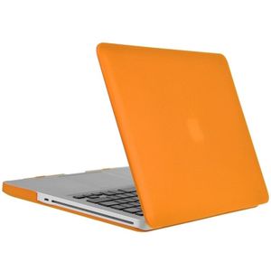 ENKAY for Macbook Pro 13.3 inch (US Version) / A1278 Hat-Prince 3 in 1 Frosted Hard Shell Plastic Protective Case with Keyboard Guard & Port Dust Plug(Orange)