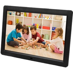 12 inch LED Display Multi-media Digital Photo Frame with Holder & Music & Movie Player  Support USB / SD / Micro SD / MMC / MS / XD Card Input(Black)