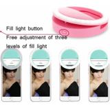 2 PCS Ring-Shaped Mobile Phone Selfie Fill Light LED Flashlight For Live Photography(Black)