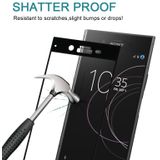 For Sony Xperia XZ1 0.26mm 9H Surface Hardness 3D Full Screen Tempered Glass Screen Protector(Black)