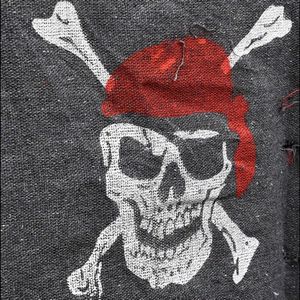 Halloween Decoration Jolly Roger Skull Banner Pirate Flag Party Supplies  Large Size: 76 x 90cm