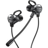 WK ET-Y30 ET Series 3.5mm Elbow In-ear Wired Wire-control Gaming Earphone with Microphone (Black)