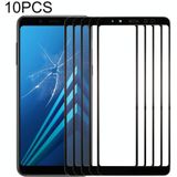 10 PCS Front Screen Outer Glass Lens for Samsung Galaxy A8 (2018)