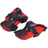 6 in 1 Roller Skate Knee & Elbow & Wrist Pads Protective Gear Sets(Black)