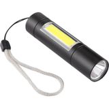 A1 USB Charging Waterproof Fixed Focus XPE + COB Flashlight with 3-Modes & Storage Box