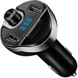 T20 Car Fm Transmitter Handsfree Car Kit Audio Receiver for Music Lcd Mp3 Player Dual USB Car Charger