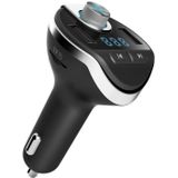 T20 Car Fm Transmitter Handsfree Car Kit Audio Receiver for Music Lcd Mp3 Player Dual USB Car Charger