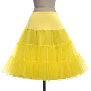 2 PCS Boneless Skirt Rock Ball Pettiskirt Short Skirt  Size:One Size(Yellow)