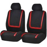 Universal Car Seat Cover Polyester Fabric Automobile Seat Covers Car Seat Cover Vehicle Seat Protector Interior Accessories 4pcs Set Red