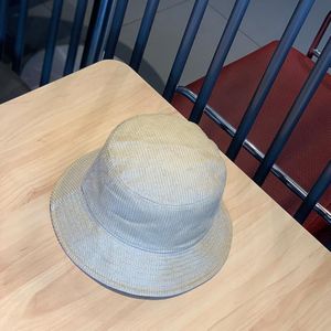 Leisure Corduroy Fisherman Hat Fall and Winter Foldable Art Sunhat  Size: M (56-58cm)(Beige)