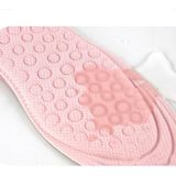 2 Pairs Massage Inner Heightening Insoles Men and Women EVA Breathable Sports Heightening Shoes Full Pad  Size: 37-38(Beige 1.5cm)