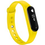 CHIGU C6 0.69 inch OLED Display Bluetooth Smart Bracelet  Support Heart Rate Monitor / Pedometer / Calls Remind / Sleep Monitor / Sedentary Reminder / Alarm / Anti-lost  Compatible with Android and iOS Phones (Yellow)