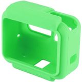 PULUZ Shock-proof Silicone Protective Case with Lens Cover for GoPro HERO(2018) /7 Black /6 /5 with Frame(Green)