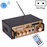 BT-118 Bluetooth HiFi Stereo Audio Amplifier with Remote Controller  LED Display  USB / SD & MMC Card / MP3 / AUX / FM  AC 220V / DC 12V  EU Plug