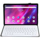 AK10 2 in 1 Detachable Bluetooth Keyboard + Lambskin Texture TPU Protective Leather Case with Holder for Lenovo Qitian K10 TB-X6C6X(Rose Gold)