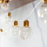 4m 10 LEDs G45 Copper Wire Bulb String Holiday Decoration Light