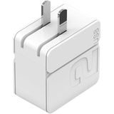 ROCK Sugar Mini Portable Dual-Port Quick Charger USB Wall Charger PD Travel Adapter  CN Plug(White)
