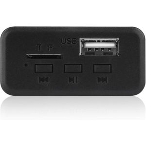 Car 12V Audio MP3 Player Decoder Board FM Radio TF Card USB AUX  with Bluetooth (Black)