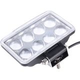 4 inch DC 9-36V 40W 3800LM 6000K IP67 Waterproof Squared Car Spotlight Fog Spot Light Foglight LED Car Bulbs with 8 LED Lights(White Light)