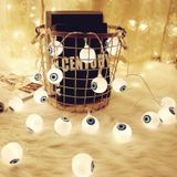 2.5m Ghost Eyes Design Halloween Series LED String Light  20 LEDs 3 x AA Batteries Box Operated Party Props Fairy Decoration Night Lamp