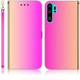 For Huawei P30 Pro Imitated Mirror Surface Horizontal Flip Leather Case with Holder & Card Slots & Wallet & Lanyard(Gradient Color)