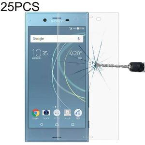 25 PCS For Sony Xperia XZs 0.33mm 9H Surface Hardness 3D Curved Full Screen Tempered Glass Screen Protector (Transparent)