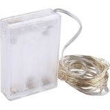 5m IP65 Waterproof White Light Silver Wire String Light  50 LEDs SMD 0603 3 x AA Batteries Box Fairy Lamp Decorative Light  DC 5V
