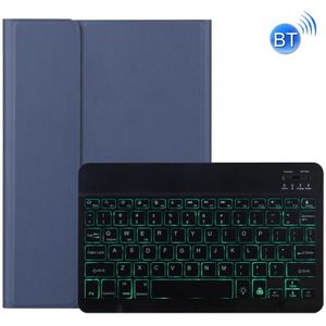 DY-M10ReL-S 2 in 1 Removable Bluetooth Keyboard + Protective Leather Case with Backlight & Holder for Lenovo Tab M10 FHD REL(Blue)