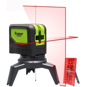9211R 1V1H 10mW 2 Line 2 Dot Red Beam Laser Level Covering Walls and Floors (Red)