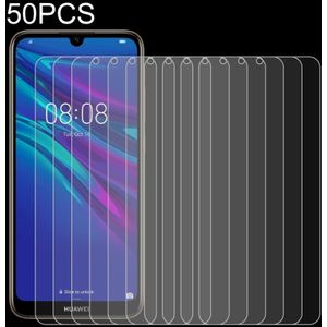 50 PCS 0.26mm 9H 2.5D Tempered Glass Film for Huawei Y6 2019  No Retail Package