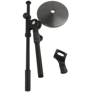 Adjustable Table Microphone Holder  Clip Diameter: 25-28mm  Height: 25-40cm