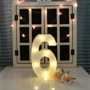 Digit 6 Shape Decoration Light  Dry Battery Powered Warm White Standing Hanging Holiday Light