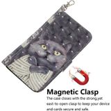 For Galaxy A51 3D Formula Pattern Magnetic Attraction Horizontal Flip Leather Case with Lanyard  Support Holder & Card Slot & Wallet(Embrace The Cat)