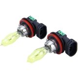 2 X H11 HOD Halogen Bulbs 12V 100W 2400 LM 3500K Yellow Light Headlights