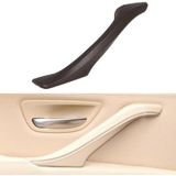 Car Leather Left Side Inner Door Handle Assembly 51417225854 for BMW 5 Series F10 / F18 2011-2017(Mocha)