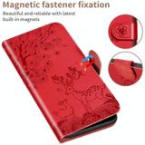 Sika Deer Embossing Pattern Horizontal Flip PU Leather Case with Holder & Card Slot & Wallet & Photo Frame For iPhone 6 Plus / 6s Plus(Red)