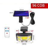 TG-TY085 Solar Outdoor Human Body Induction Wall Light Household Garden Waterproof Street Light wIth Remote Control  Spec:  96 COB Separated