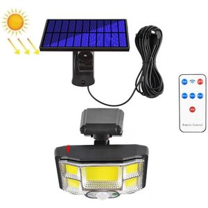 TG-TY085 Solar Outdoor Human Body Induction Wall Light Household Garden Waterproof Street Light wIth Remote Control  Spec:  96 COB Separated