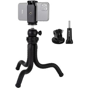 PULUZ Mini Octopus Flexible Tripod Holder with Ball Head & Phone Clamp + Tripod Mount Adapter & Long Screw for SLR Cameras  GoPro  Cellphone  Size: 30cmx5cm