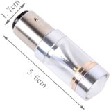 2 PCS 1157/BAY15D 30W 350 LM 6000K White Light 6 LED CREE Canbus Car Brake Light Bulb  DC 12V