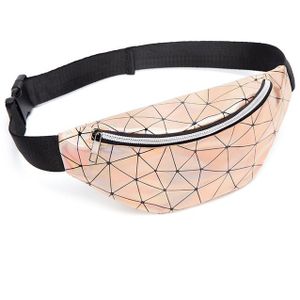 Fashionable Unisex Chest Bag Fanny Pack Waist Bag Waterproof Laser Bags(Gold)
