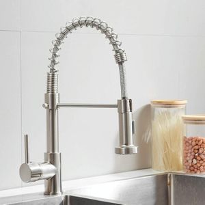 Kitchen Faucet Hot & Cold Water Tank Valve Sink Faucet  Specification: Brushed Model