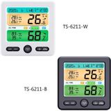 Indoor Color Digital Display Thermometer & Hygrometer Household Large-Screen Electronic Clock(TS-6211-W)