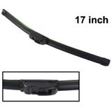 17 inch Car Universal Windshield Wiper Blade(Black)